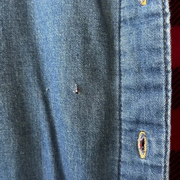 Riders By Lee Fleece Lined Denim Jacket Westerncore Women’s Medium - Picture 7 of 7